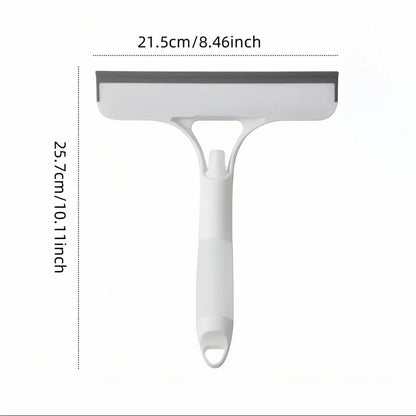 3 In 1 Window Cleaning Tool with Spray Bottle, Squeegee & Microfiber Scrubber